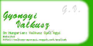 gyongyi valkusz business card